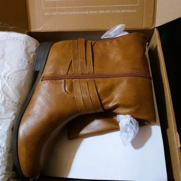JOURNEE COLLECTION BROWN COMFORT IVIE BOOT SIZE 10m NWT - Picture 2 of 3